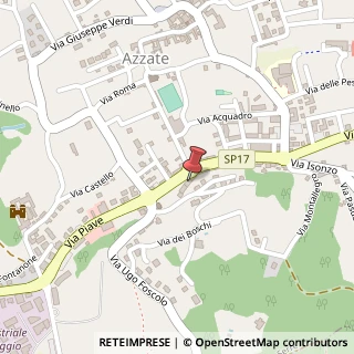 Mappa Via Piave, 36, 21022 Azzate, Varese (Lombardia)