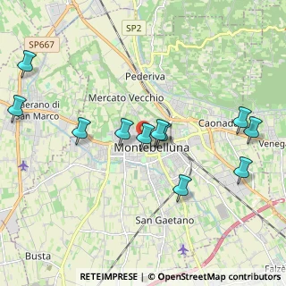 Mappa Via S. Maria in Colle, 31044 Montebelluna TV, Italia (2.08636)