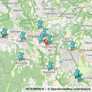 Mappa Via Gabelli, 22077 Olgiate Comasco CO, Italia (2.61923)