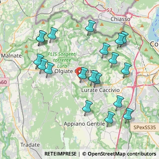 Mappa Via Gabelli, 22077 Olgiate Comasco CO, Italia (4.29842)
