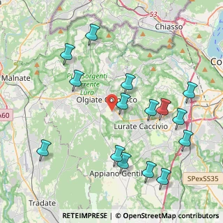 Mappa Via Gabelli, 22077 Olgiate Comasco CO, Italia (4.578)