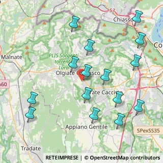 Mappa Via Gabelli, 22077 Olgiate Comasco CO, Italia (4.66533)