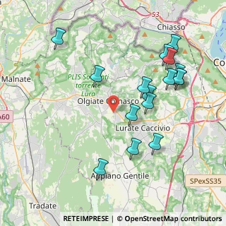Mappa Via Gabelli, 22077 Olgiate Comasco CO, Italia (4.17375)