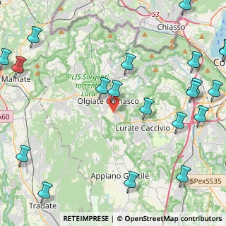 Mappa Via Gabelli, 22077 Olgiate Comasco CO, Italia (6.3695)
