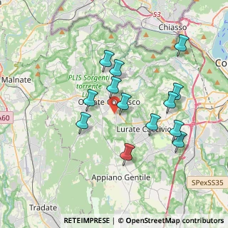 Mappa Via Gabelli, 22077 Olgiate Comasco CO, Italia (3.40923)