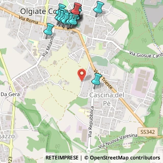 Mappa Via Gabelli, 22077 Olgiate Comasco CO, Italia (0.737)