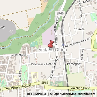 Mappa Via Camillo Benso Conte di Cavour, 25, 21040 Vedano Olona, Varese (Lombardia)