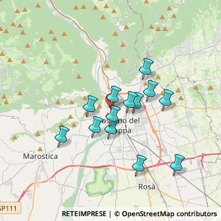 Mappa Via San Cristoforo, 36061 Bassano del Grappa VI, Italia (3.00462)