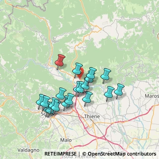 Mappa Via San Lorenzo, 36030 Caltrano VI, Italia (6.6205)