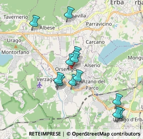 Mappa Orsenigo, 22030 Orsenigo CO, Italia (1.79333)