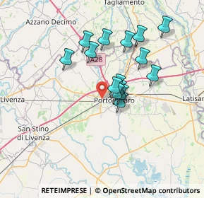 Mappa Via Treviso, 30026 Portogruaro VE, Italia (5.65067)