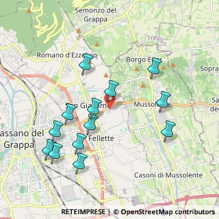 Mappa Via dell'Artigianato, 36060 Romano D'ezzelino VI, Italia (2.02923)