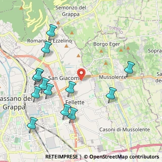 Mappa Via dell'Artigianato, 36060 Romano D'ezzelino VI, Italia (2.36846)