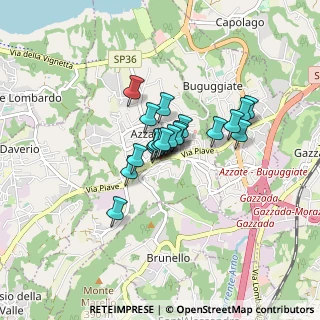 Mappa Via Piave, 21022 Azzate VA, Italia (0.498)