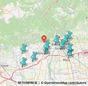 Mappa Via Piazzette, 36063 Marostica VI, Italia (7.21636)
