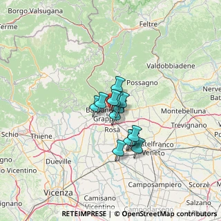 Mappa Via Colonnello F. Dissegna, 36060 Romano D'ezzelino VI, Italia (7.59846)