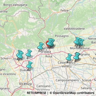 Mappa Via Colonnello F. Dissegna, 36060 Romano D'ezzelino VI, Italia (15.52857)