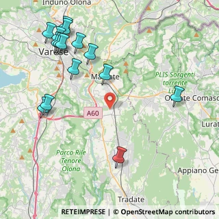 Mappa Piazza S. Maurizio, 21040 Vedano Olona VA, Italia (5.28667)