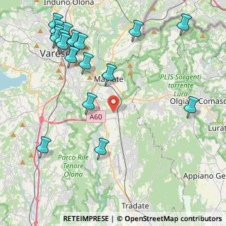 Mappa Piazza S. Maurizio, 21040 Vedano Olona VA, Italia (5.47778)