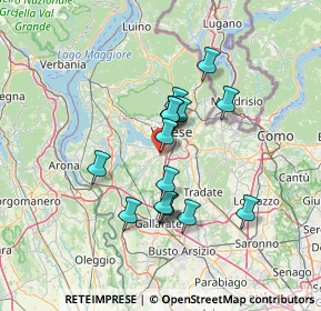 Mappa Via Isonzo, 21022 Azzate VA, Italia (10.73625)