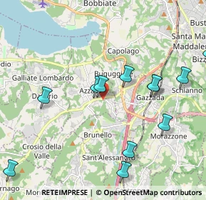 Mappa Via Isonzo, 21022 Azzate VA, Italia (2.28083)