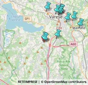 Mappa Via Isonzo, 21022 Azzate VA, Italia (4.47167)