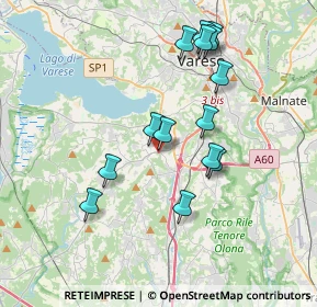 Mappa Via Isonzo, 21022 Azzate VA, Italia (3.49929)