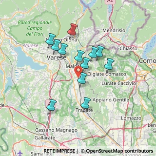 Mappa Piazza S. Rocco, 21040 Vedano Olona VA, Italia (5.955)