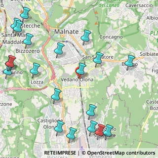 Mappa Piazza S. Rocco, 21040 Vedano Olona VA, Italia (2.9335)
