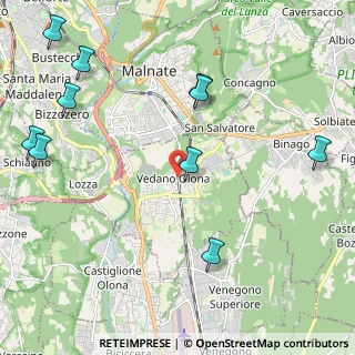 Mappa Piazza S. Rocco, 21040 Vedano Olona VA, Italia (3.01417)