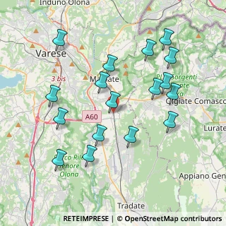 Mappa Piazza S. Rocco, 21040 Vedano Olona VA, Italia (4.03353)