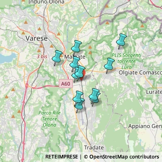 Mappa Piazza Trento e Trieste, 21040 Vedano Olona VA, Italia (2.56182)