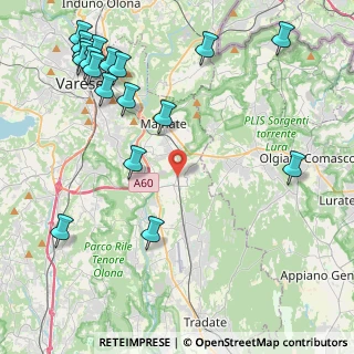 Mappa Largo Angelo Magnani, 21040 Vedano Olona VA, Italia (5.61333)