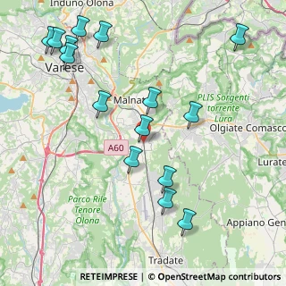 Mappa Piazza S. Rocco, 21040 Vedano Olona VA, Italia (4.86933)