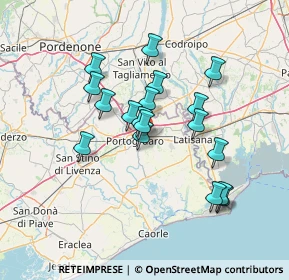 Mappa SS della Venezia Giulia, 30026 Portogruaro VE, Italia (11.92889)