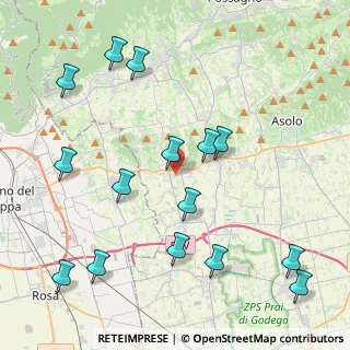 Mappa Via Canova, 31020 San Zenone degli Ezzelini TV, Italia (4.902)