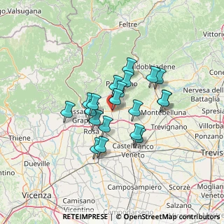 Mappa Via A. Canova, 31020 San Zenone degli Ezzelini TV, Italia (9.9975)