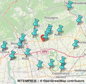Mappa Via A. Canova, 31020 San Zenone degli Ezzelini TV, Italia (9.2845)
