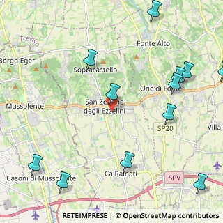 Mappa Via A. Canova, 31020 San Zenone degli Ezzelini TV, Italia (2.9025)