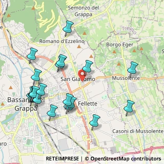 Mappa Via Giosuè Borsi, 36060 Romano D'ezzelino VI, Italia (2.33)