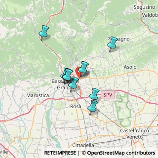 Mappa Via Giosuè Borsi, 36060 Romano D'ezzelino VI, Italia (4.76636)