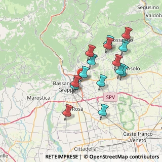 Mappa Via Giosuè Borsi, 36060 Romano D'ezzelino VI, Italia (6.502)