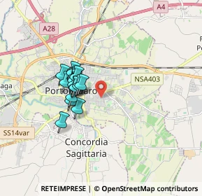 Mappa Via G. Verdi, 30026 Portogruaro VE, Italia (1.27353)