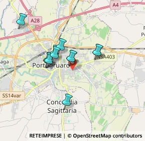 Mappa Via G. Verdi, 30026 Portogruaro VE, Italia (1.38083)