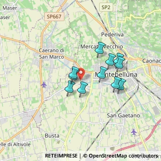 Mappa Via Contea, 31044 Montebelluna TV, Italia (1.36182)