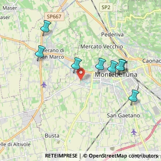 Mappa Via Contea, 31044 Montebelluna TV, Italia (2.67727)