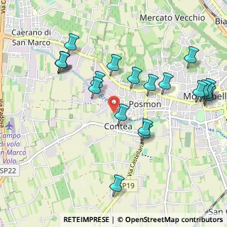 Mappa Via Contea, 31044 Montebelluna TV, Italia (1.121)