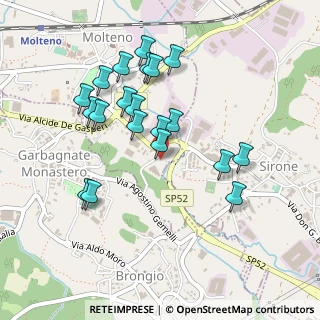 Mappa Via Pastore, 23847 Molteno LC, Italia (0.445)