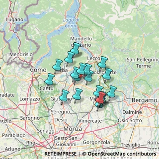 Mappa Via Pastore, 23847 Molteno LC, Italia (9.844)