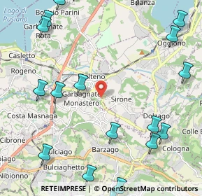 Mappa Via Pastore, 23847 Molteno LC, Italia (3.1185)